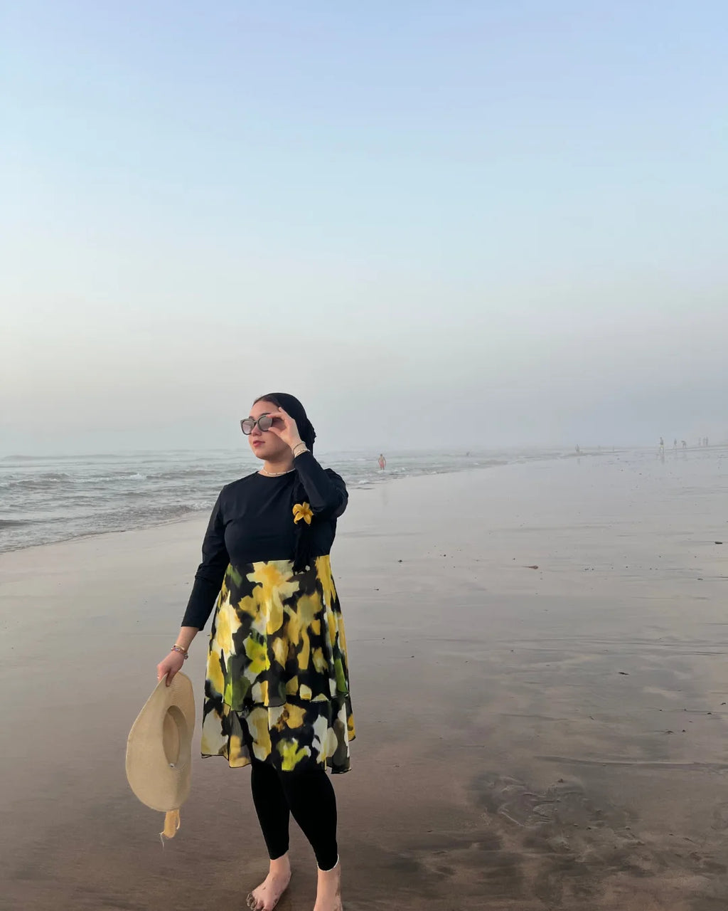 Bourkini Élégance Noire – Modeste & Confortable