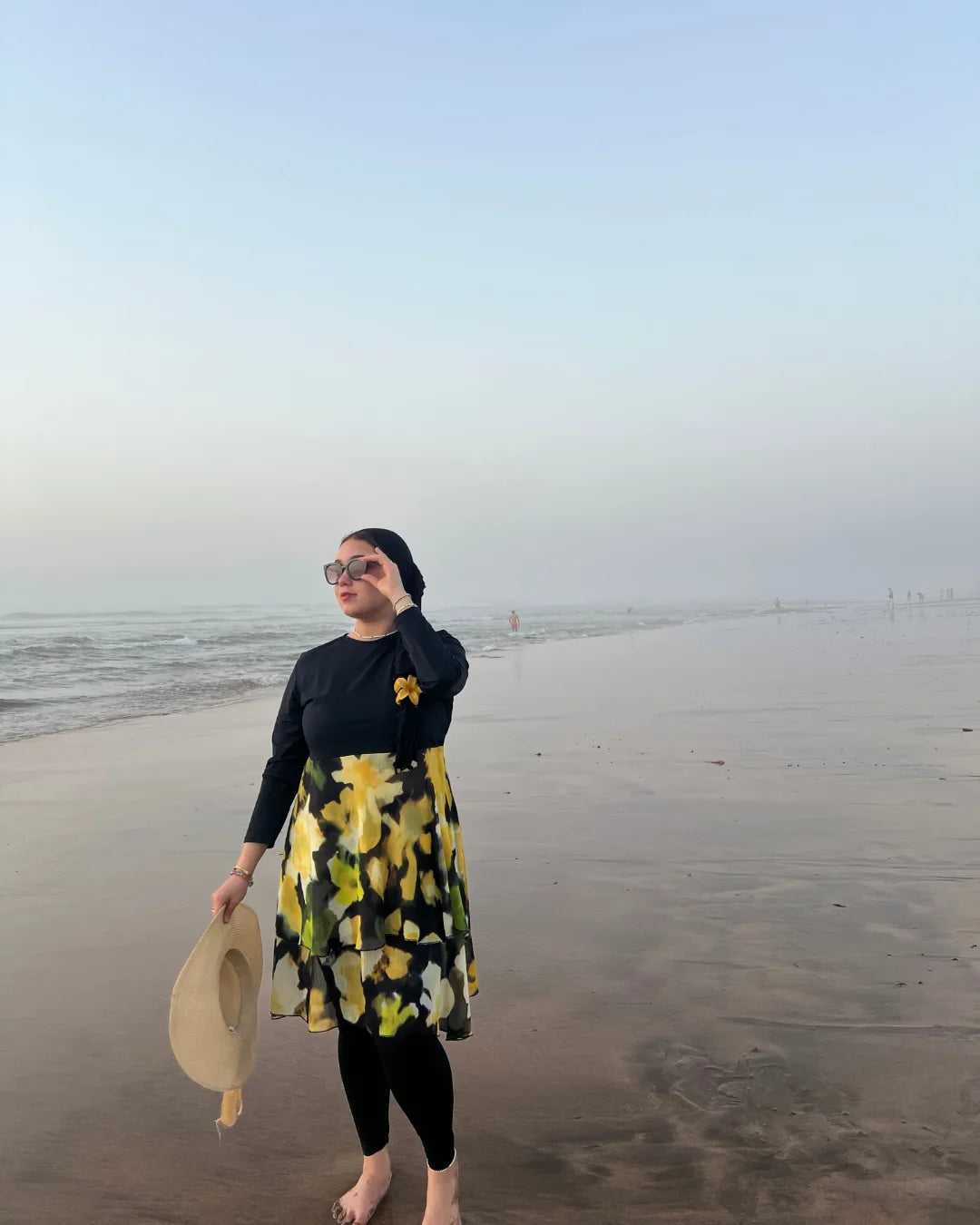 Bourkini Élégance Noire – Modeste & Confortable