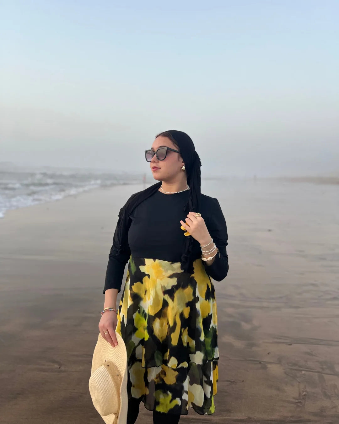 Bourkini Élégance Noire – Modeste & Confortable