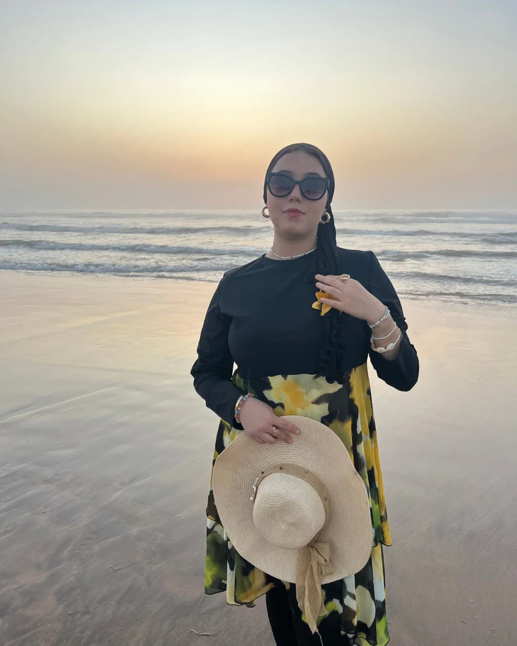 Bourkini Élégance Noire – Modeste & Confortable