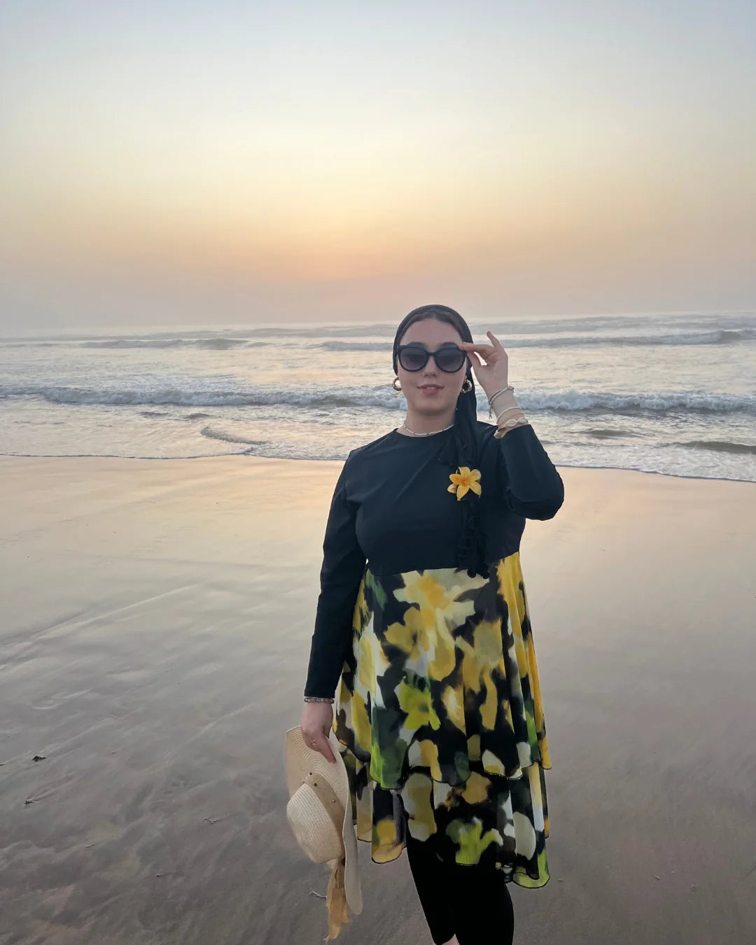 Bourkini Élégance Noire – Modeste & Confortable